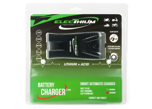 Electhium Chargeur Batterie Moto et Scooter