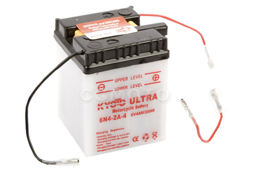 Batterie moto 6V / 4Ah avec entretien 6N4-2A-4 - Batteries Moto
